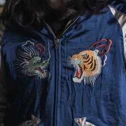 Non Stock 1950s Reversible Acetate Souvenir Jacket - Dragon Tiger Falcon OUTERWEAR 20 Non Stock 1950s Reversible Acetate Souvenir Jacket - Dragon Tiger Falcon OUTERWEAR