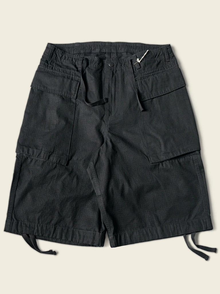 Non Stock NEW ARRIVALS 8.5 Oz Cotton Ripstop Cargo Shorts - Black 3 Non Stock NEW ARRIVALS 8.5 Oz Cotton Ripstop Cargo Shorts - Black