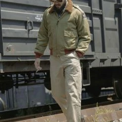 Bronson USAAF Type B-10 Flight Jacket - Khaki OUTERWEAR