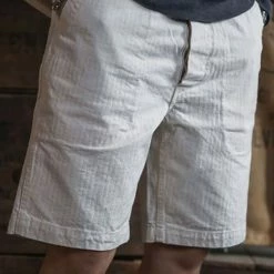 Bronson BOTTOMS 1940s WWII USN 12 Oz HBT Fatigue Deck Shorts