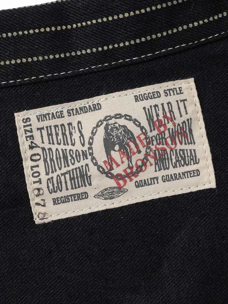 Bronson 1878 Wabash One Pocket Stripe Denim Jacket 14 Bronson 1878 Wabash One Pocket Stripe Denim Jacket