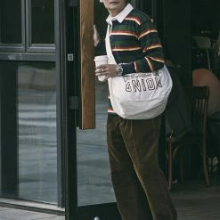 Non Stock Classic Fit Striped Jersey Rugby Shirt - Green Ivy Stripe TOPS