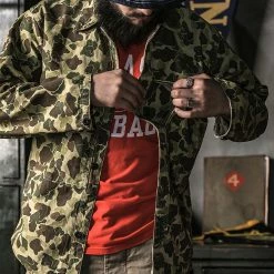 Bronson OUTERWEAR WWII USMC Type P-44 HBT Duck Hunter Camo Jacket