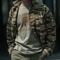 Non Stock NEW ARRIVALS Golden Tiger Camouflage Shirt