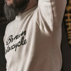 Bronson TOPS 14 Oz Raschel Knitting Waffle Logo T-Shirt