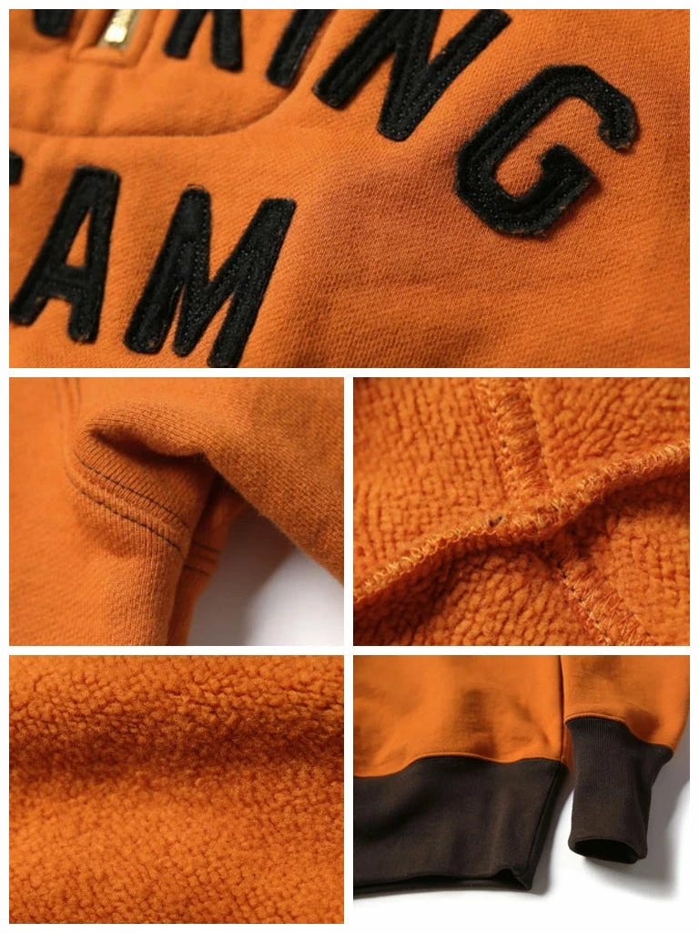 Bronson 1920s Drinking Team Motorcycle Racing Sweatshirt - Orange 8 Bronson 1920s Drinking Team Motorcycle Racing Sweatshirt - Orange