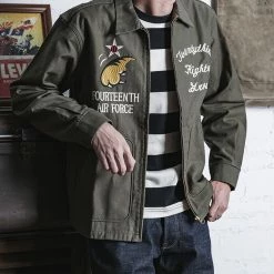 Non Stock USAAF 14th Air Force Flying Tigers Embroidery Jacket 23 Non Stock USAAF 14th Air Force Flying Tigers Embroidery Jacket