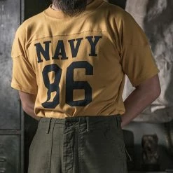 Bronson TOPS US Naval Football T-Shirt - Yellow