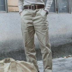 Bronson BOTTOMS 1950s US Army 14 Oz Officer Chino Trousers 26 Bronson BOTTOMS 1950s US Army 14 Oz Officer Chino Trousers