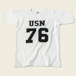 Bronson US Naval Football T-Shirt - White