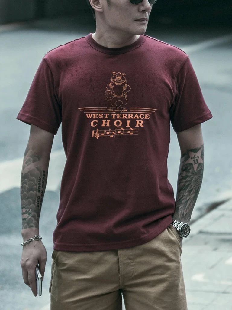 Non Stock Vintage West Terrace Choir Print Short Sleeve T-Shirt 10 Non Stock Vintage West Terrace Choir Print Short Sleeve T-Shirt