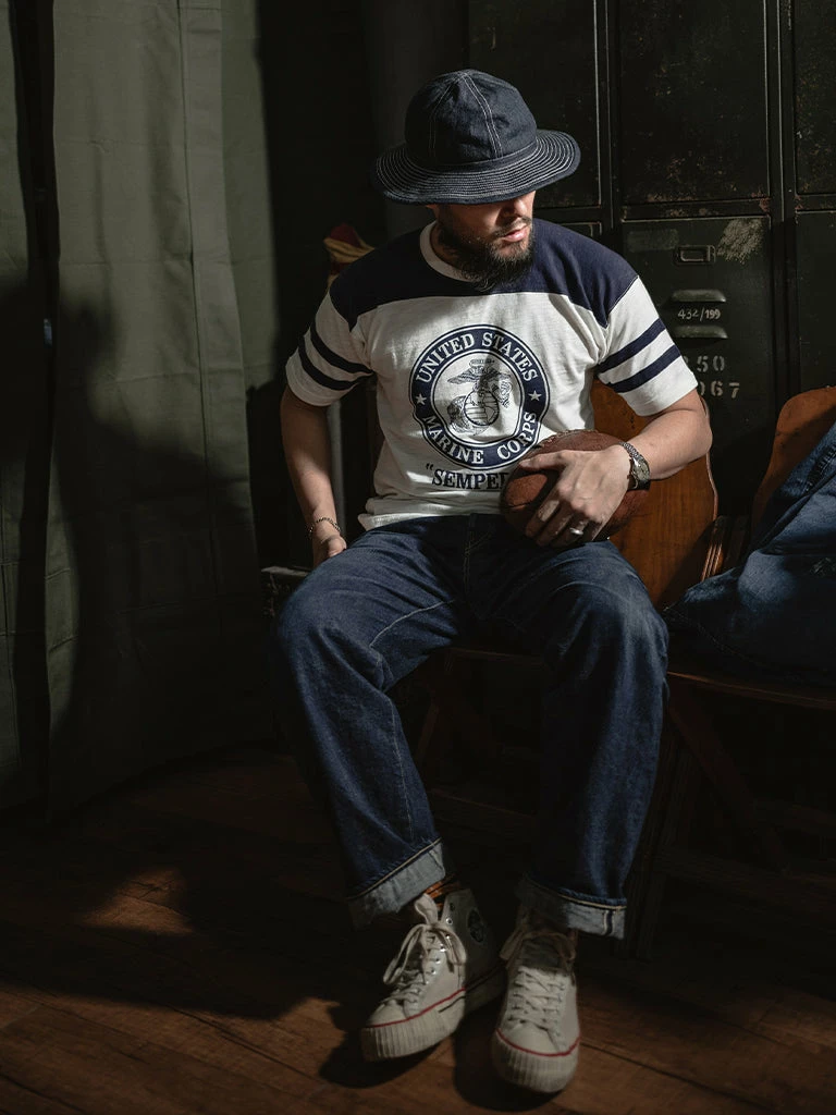 Bronson 1970s USMC Semper Fi Print Athletic T-Shirt NEW ARRIVALS 8 Bronson 1970s USMC Semper Fi Print Athletic T-Shirt NEW ARRIVALS