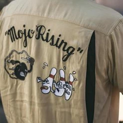 Non Stock TOPS Loose Embroidery Bowling Shirt