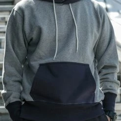 Non Stock 17.5 Oz Terry Cloth Two-Tone Hoodie - Gray/Navy NEW ARRIVALS 20 Non Stock 17.5 Oz Terry Cloth Two-Tone Hoodie - Gray/Navy NEW ARRIVALS