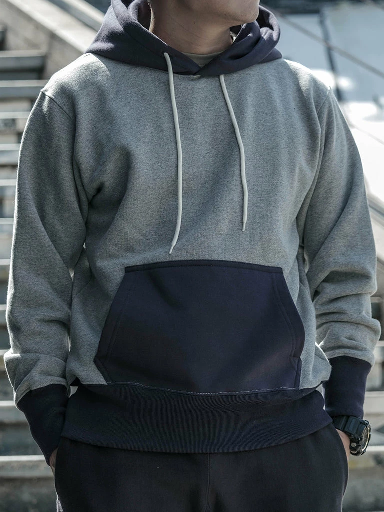 Non Stock 17.5 Oz Terry Cloth Two-Tone Hoodie - Gray/Navy NEW ARRIVALS 6 Non Stock 17.5 Oz Terry Cloth Two-Tone Hoodie - Gray/Navy NEW ARRIVALS