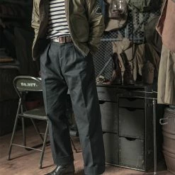 Bronson Lot 962 1960s 15 Oz Cotton Double Pleated Pants 29 Bronson Lot 962 1960s 15 Oz Cotton Double Pleated Pants