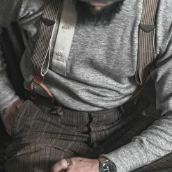 Bronson Old-Time Y-Back Leather Button Suspender 19 Bronson Old-Time Y-Back Leather Button Suspender