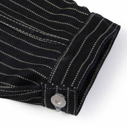 Bronson 1878 Wabash One Pocket Stripe Denim Jacket 38 Bronson 1878 Wabash One Pocket Stripe Denim Jacket