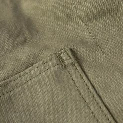 Bronson 1930s Heavyweight Canvas Game Pocket Hunting Vest - Olive