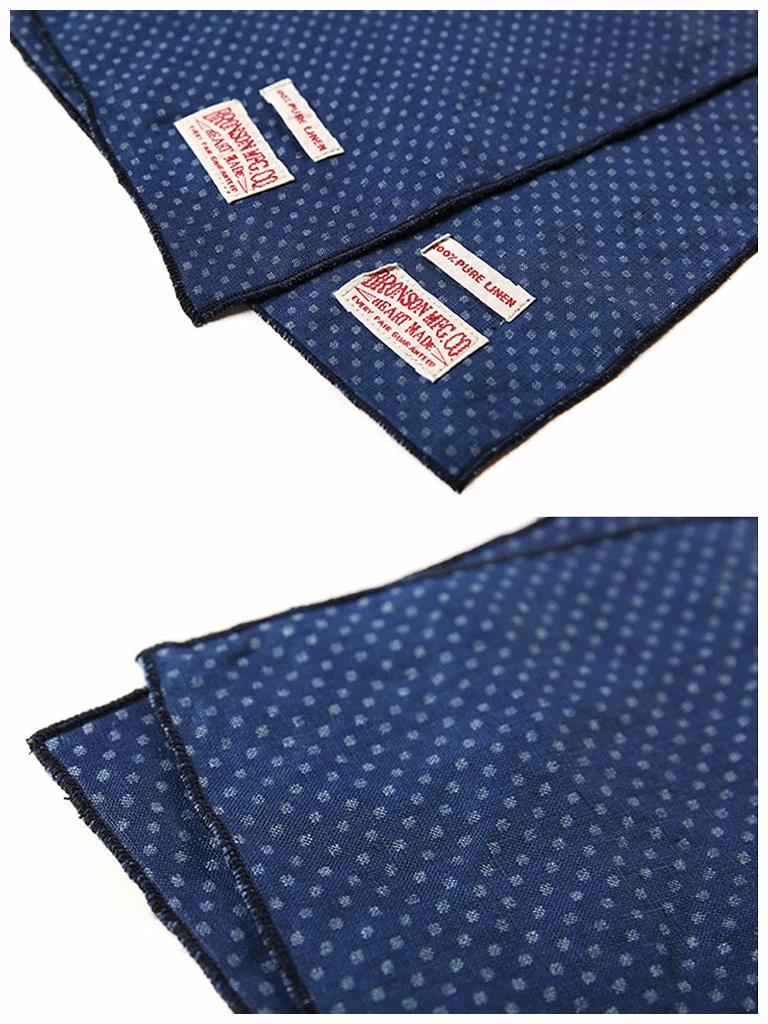 Bronson Natural Plant Indigo Blue Retro Polka Dot Bandana ACCESSORIES 8 Bronson Natural Plant Indigo Blue Retro Polka Dot Bandana ACCESSORIES