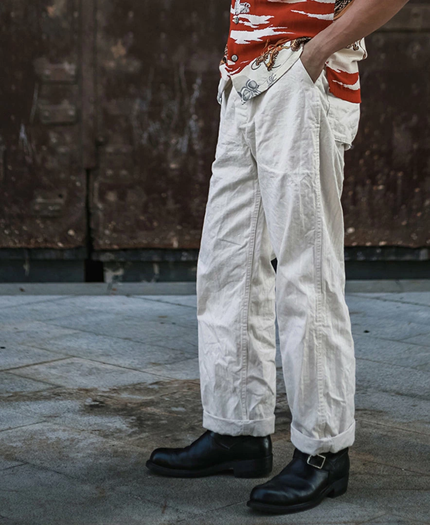 Bronson 1940s WWII USN 10.5 Oz HBT Deck Fatigue Pants Back In Stock 9 Bronson 1940s WWII USN 10.5 Oz HBT Deck Fatigue Pants Back In Stock