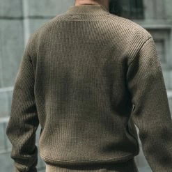 Bronson USAAF Type A-1 V-neck Mechanics Sweater - Olive 16 Bronson USAAF Type A-1 V-neck Mechanics Sweater - Olive