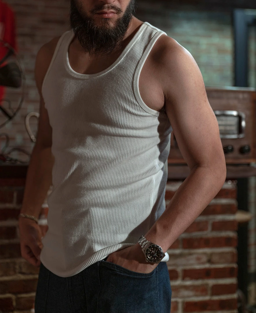 Non Stock 10.5 Oz Cotton Tank Top - White 7 Non Stock 10.5 Oz Cotton Tank Top - White