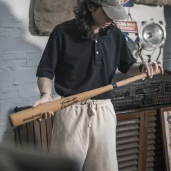 Non Stock 9.8 Oz Cotton Pique Baseball T-Shirt - Black