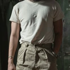 Bronson 1940s USN Crew Slub Cotton T-Shirt NEW ARRIVALS 23 Bronson 1940s USN Crew Slub Cotton T-Shirt NEW ARRIVALS