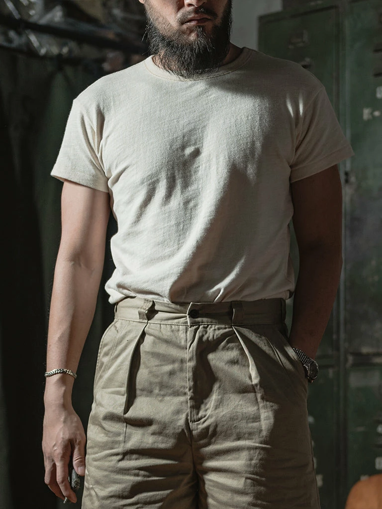 Bronson 1940s USN Crew Slub Cotton T-Shirt NEW ARRIVALS 6 Bronson 1940s USN Crew Slub Cotton T-Shirt NEW ARRIVALS