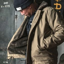 Bronson OUTERWEAR 1940s USN 3rd Type N-1 Woolen Deck Jacket - Khaki Stencil