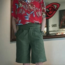 Non Stock Plants & Flowers Pattern Aloha Shirt - Red New Arrivals - S/S 2022