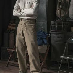 Bronson TOPS US Naval Raschel Knitting Waffle Undershirt