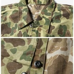 Bronson OUTERWEAR WWII USMC Type P-44 HBT Duck Hunter Camo Jacket
