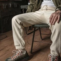 Bronson 1950s 20.5 Oz Terry Cloth Reverse Weave Sweatpants - Apricot