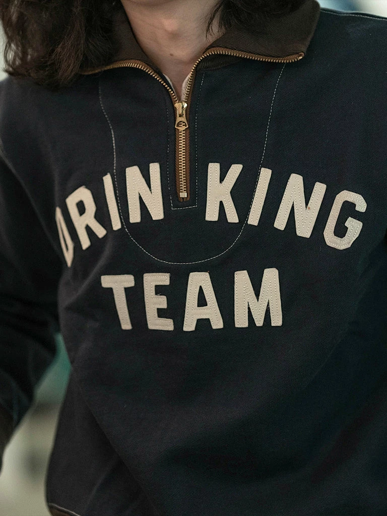 Bronson 1920s Drinking Team Motorcycle Racing Sweatshirt - Navy 9 Bronson 1920s Drinking Team Motorcycle Racing Sweatshirt - Navy