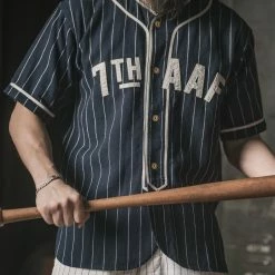 Bronson NEW ARRIVALS WWII Military Baseball Shirt - 7th AFF