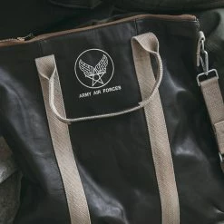 Non Stock ACCESSORIES USAAF Leather Flight Pilot Helmet Bag