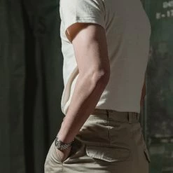 Bronson 1940s USN Crew Slub Cotton T-Shirt NEW ARRIVALS 24 Bronson 1940s USN Crew Slub Cotton T-Shirt NEW ARRIVALS