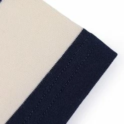 Non Stock NEW ARRIVALS Heavyweight Cotton Wide Striped T-Shirt - Blue/White