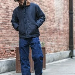 Bronson OUTERWEAR 1943 US Navy 1st Type N-1 Woolen Deck Jacket - Navy Stencil