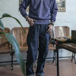 Non Stock 20.5 Oz Racing Half-Zip Sweatshirt - Bluish Violet TOPS