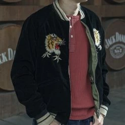 Bronson 11 Oz Vintage Ribbed Cotton Henley T-Shirt - Wine Red NEW ARRIVALS