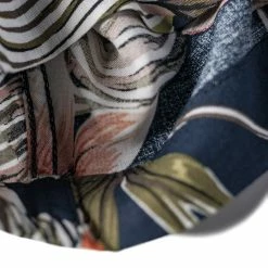 Non Stock Plants & Flowers Pattern Aloha Shirt - Navy