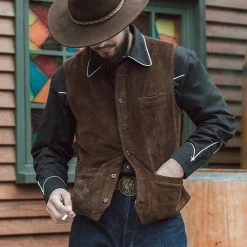 Bronson OUTERWEAR 1910s Retro Corduroy Vest