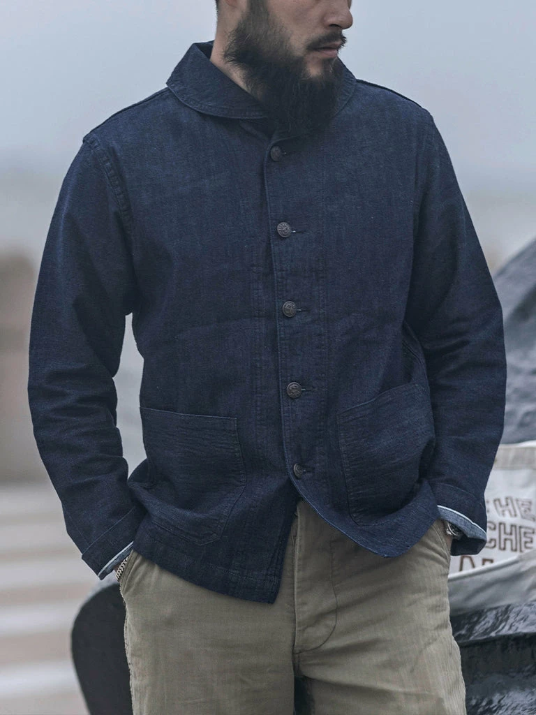 Bronson 1922 USN 2nd Model Denim Coverall Utility Jacket 9 Bronson 1922 USN 2nd Model Denim Coverall Utility Jacket