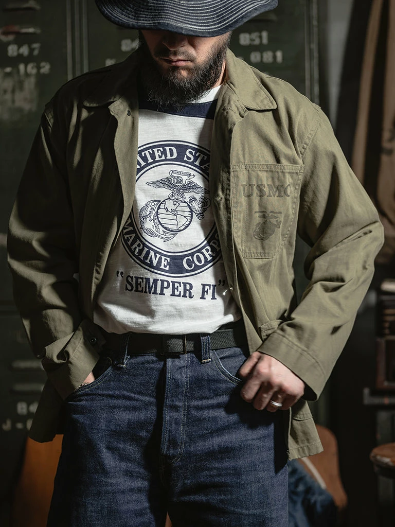 Bronson 1970s USMC Semper Fi Print Athletic T-Shirt NEW ARRIVALS 9 Bronson 1970s USMC Semper Fi Print Athletic T-Shirt NEW ARRIVALS