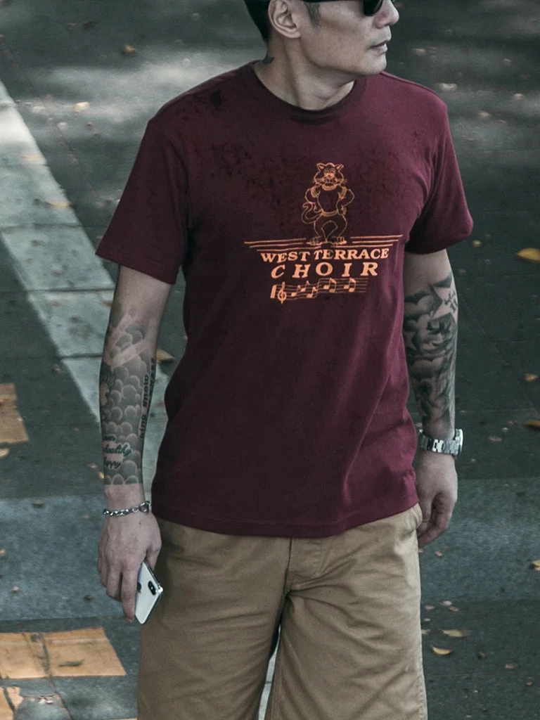 Non Stock Vintage West Terrace Choir Print Short Sleeve T-Shirt 11 Non Stock Vintage West Terrace Choir Print Short Sleeve T-Shirt