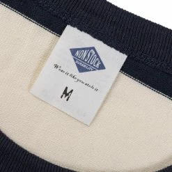 Non Stock NEW ARRIVALS Heavyweight Cotton Wide Striped T-Shirt - Blue/White