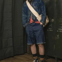 Bronson 1940s WWII USN 10.5 Oz Denim Dungaree Deck Shorts Back In Stock